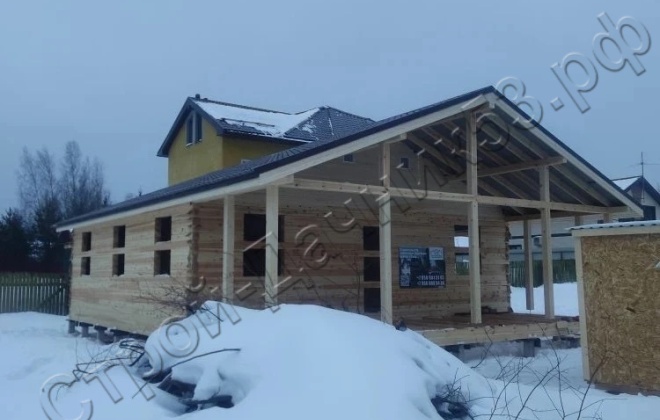 2 Брусовой дом ОД-21, 11x9.5м, 91 М², Ленинградская область, территория Горелово (2)